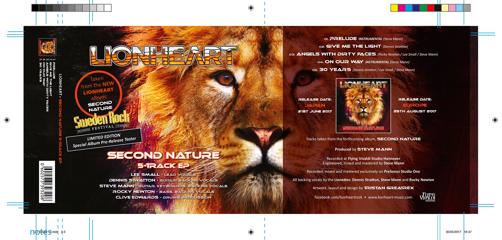 Album Designer - Portfolio - Lionheart Second Nature EP